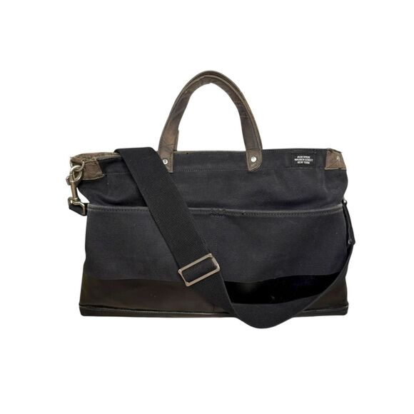 JACK SPADE Dipped Canvas York Briefcase Messenger Bag Distressed Hipster School - Picture 11 of 11